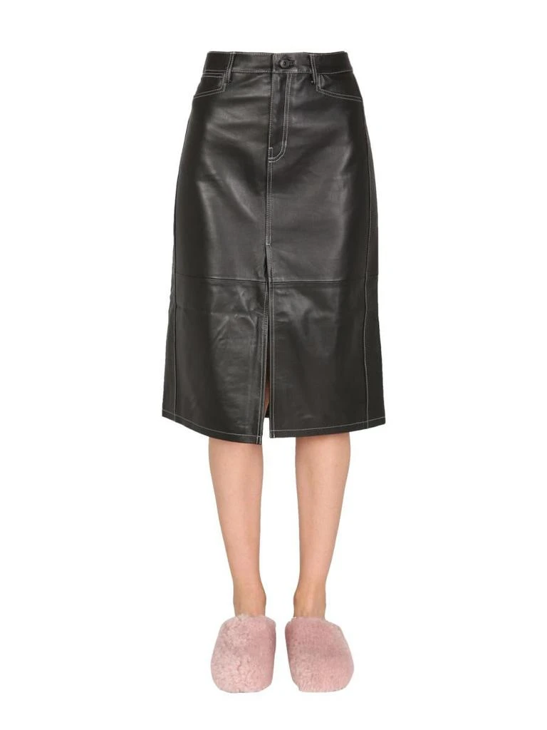 Proenza Schouler Proenza Schouler White Label Nappa Leather Skirt 1