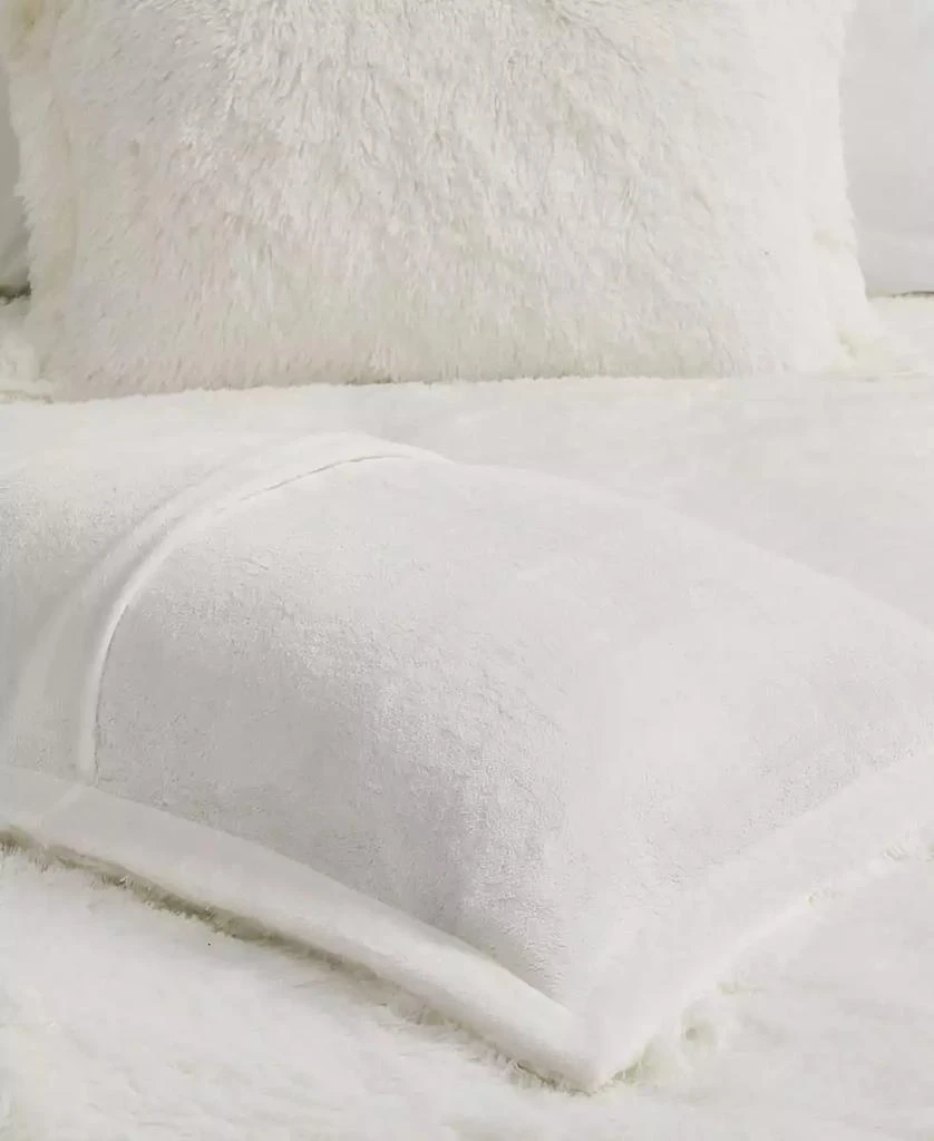 Macy's Malea Shaggy Faux-Fur 3-Pc. Duvet Cover Set 7