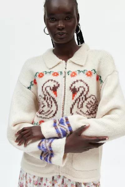 Obey OBEY Swans Zip Up Sweater