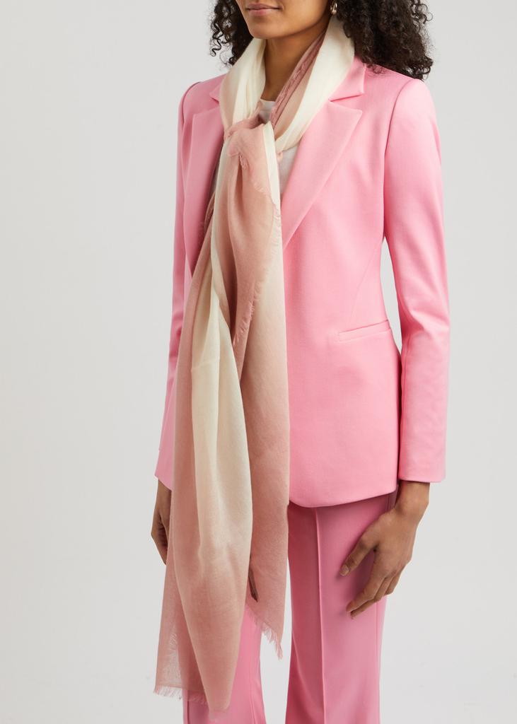 AMA Pure Frame fringed cashmere scarf