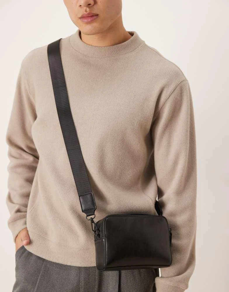 ASOS ASOS DESIGN smart crossbody bag in black