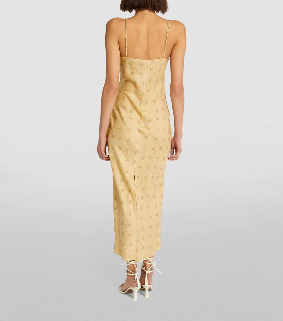 FRAME Silk V-Neck Slip Dress 4