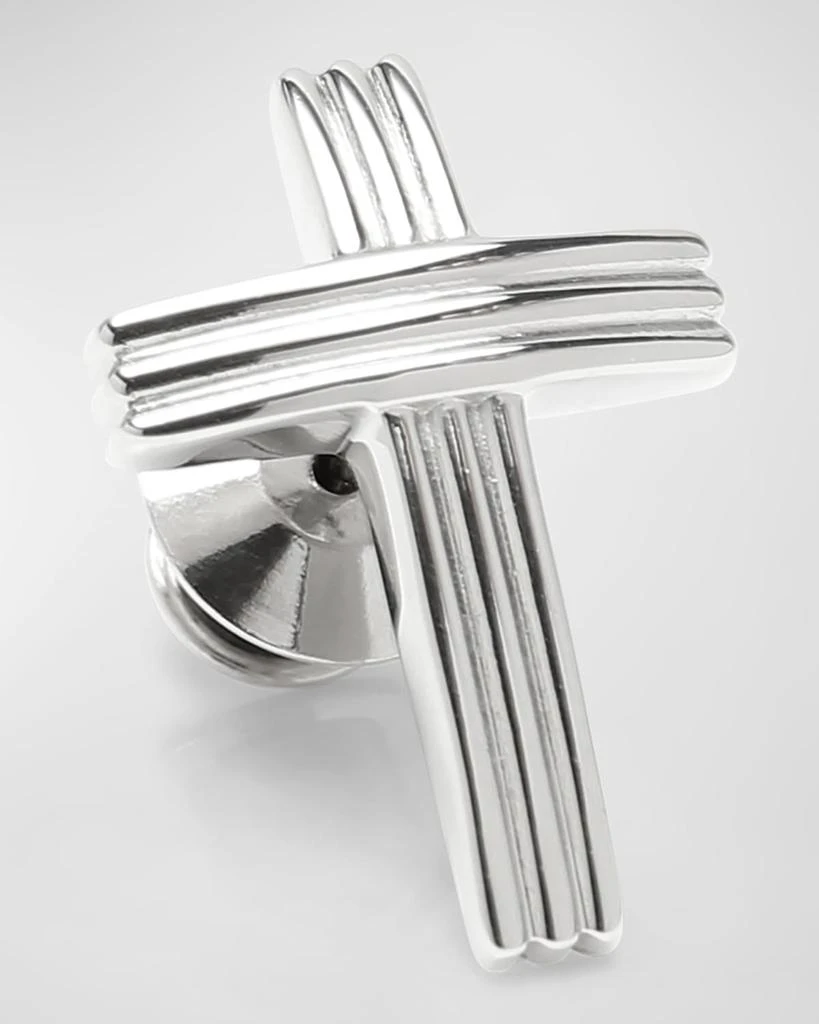 Cufflinks Inc. Men's Stainless Steel Cross Lapel Pin 1