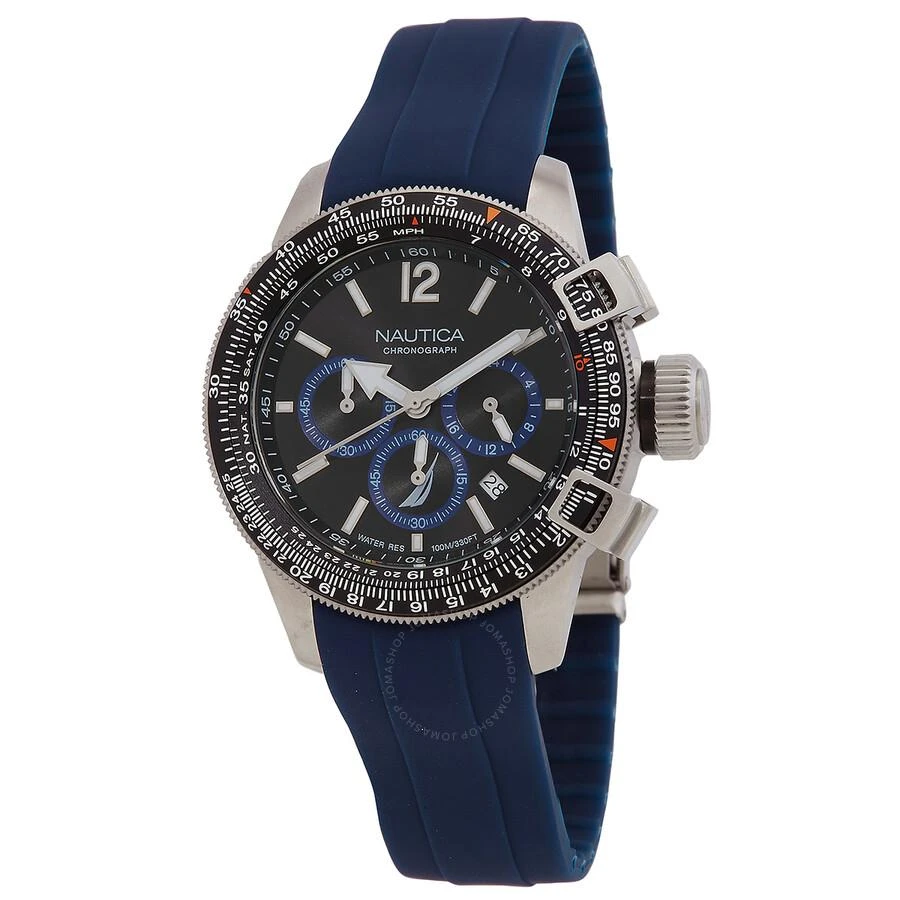Nautica BFC Chronograph Quartz Black Dial Men's Watch NAPBFF101 1