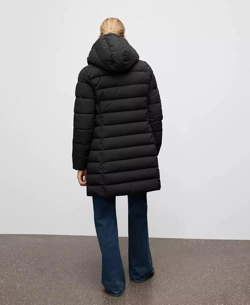 Mango Women
s Hood Midi Quilted Anorak Coat 2