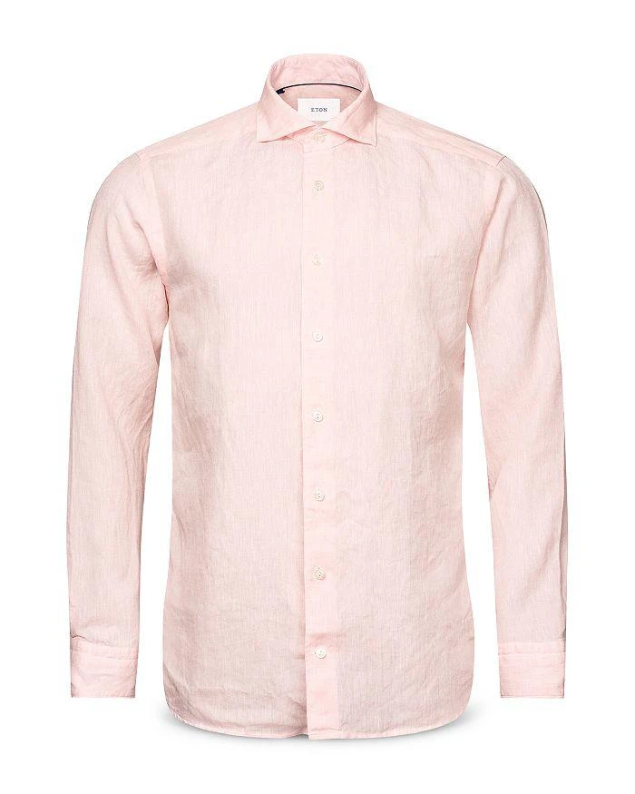 Eton Slim Fit Solid Linen Shirt 7