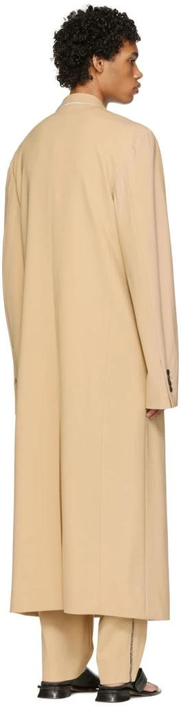 LU'U DAN Beige Straight Slim Coat 3
