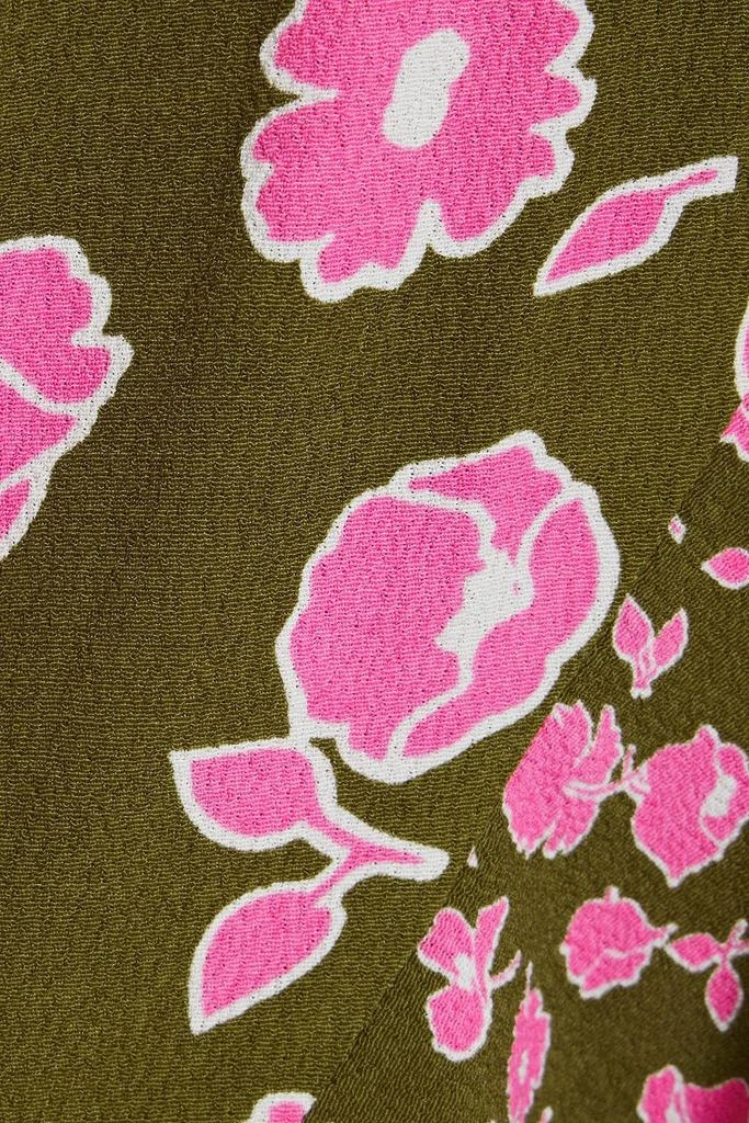 Diane von Furstenberg Emilia floral-print crepe mini wrap dress 4