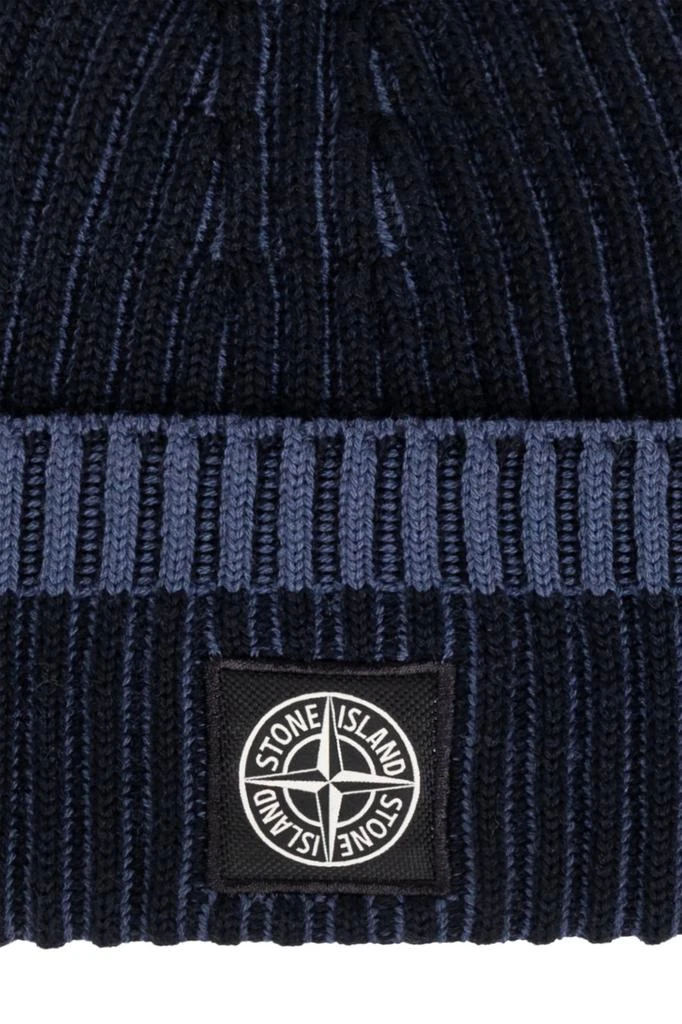 Stone Island Stone Island Logo-Patch Ribbed Beanie 3