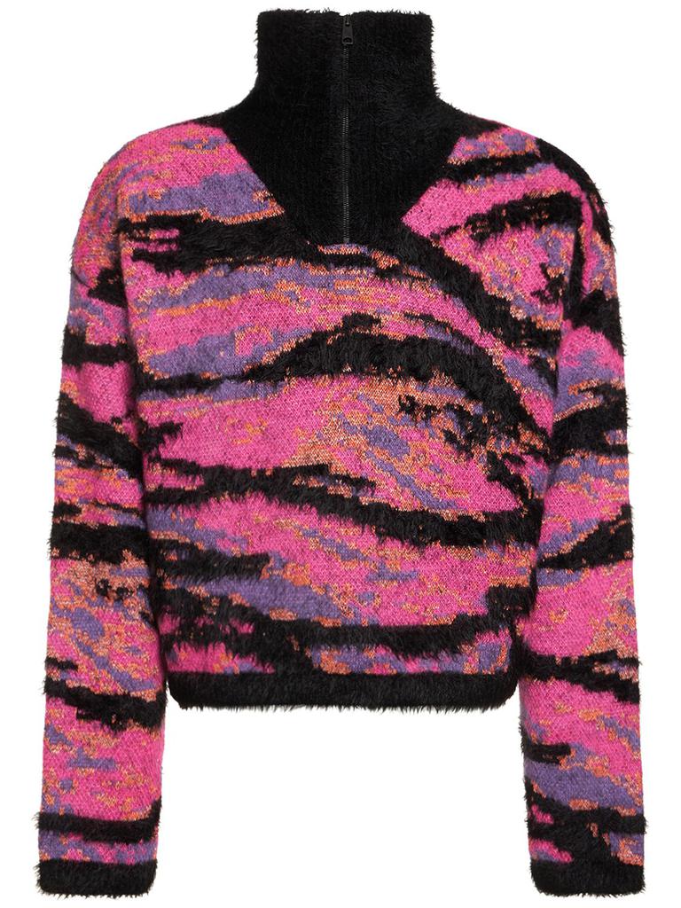 ERL Mohair Blend Jacquard Sweater