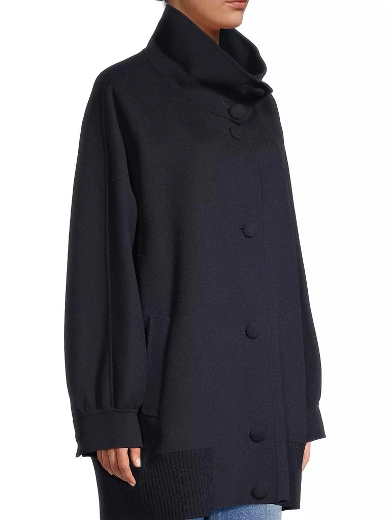 Weekend Max Mara Rete Wool-Blend Cocoon Coat 4