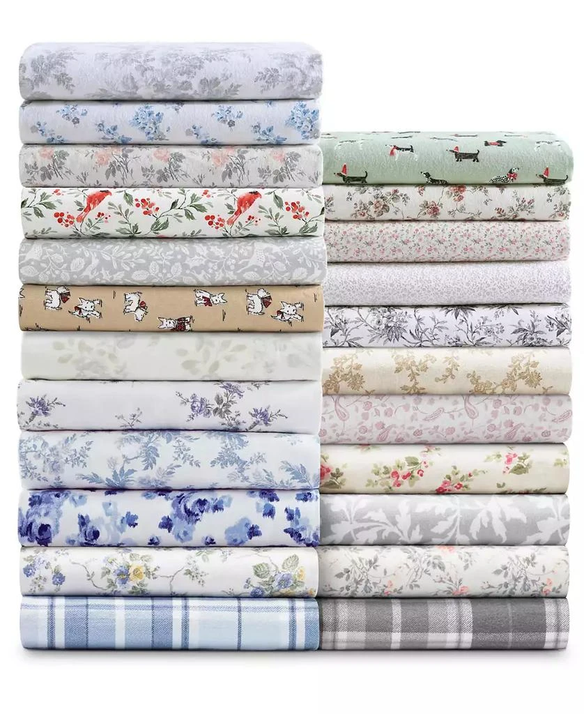 Laura Ashley Flannel 4 -Pc. Sheet Set 7