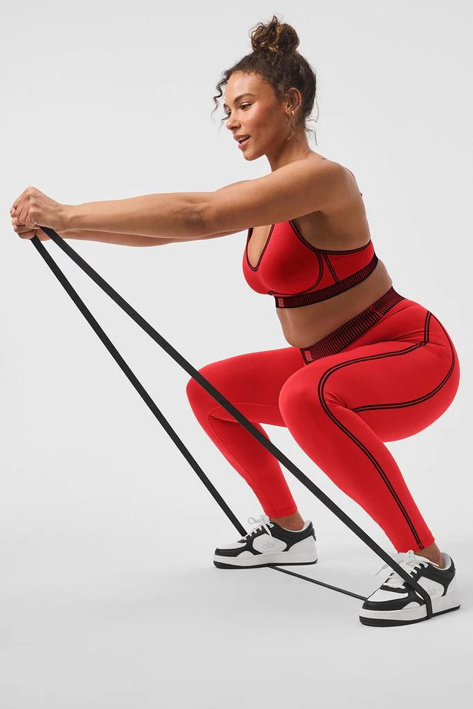 Alo Airlift High-Waist 7/8 Line Up Legging - Red Hot Summer 8