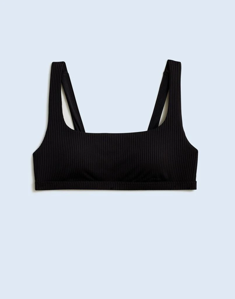 Madewell Plus Ribbed Square-Neck Bikini Top 5