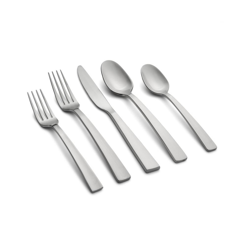 Cambridge Silversmiths Rhyme Mirror With Satin Handles Flatware Set, 20 Piece