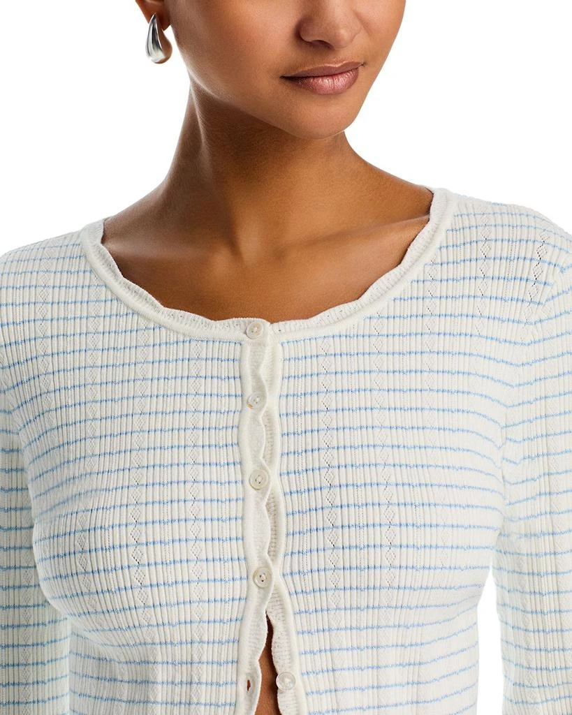 LOVESHACKFANCY Media Scoop Neck Cardigan Sweater 4