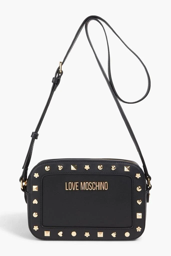 LOVE MOSCHINO Studded leather cross-body bag 1