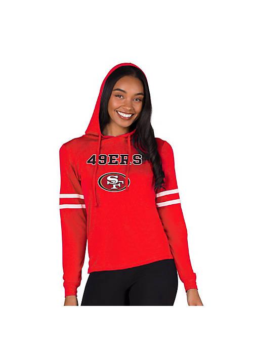 Concepts Sport Sport Nfl Marathon Ladies San Francisco 49Ers Knit L S Hoodie