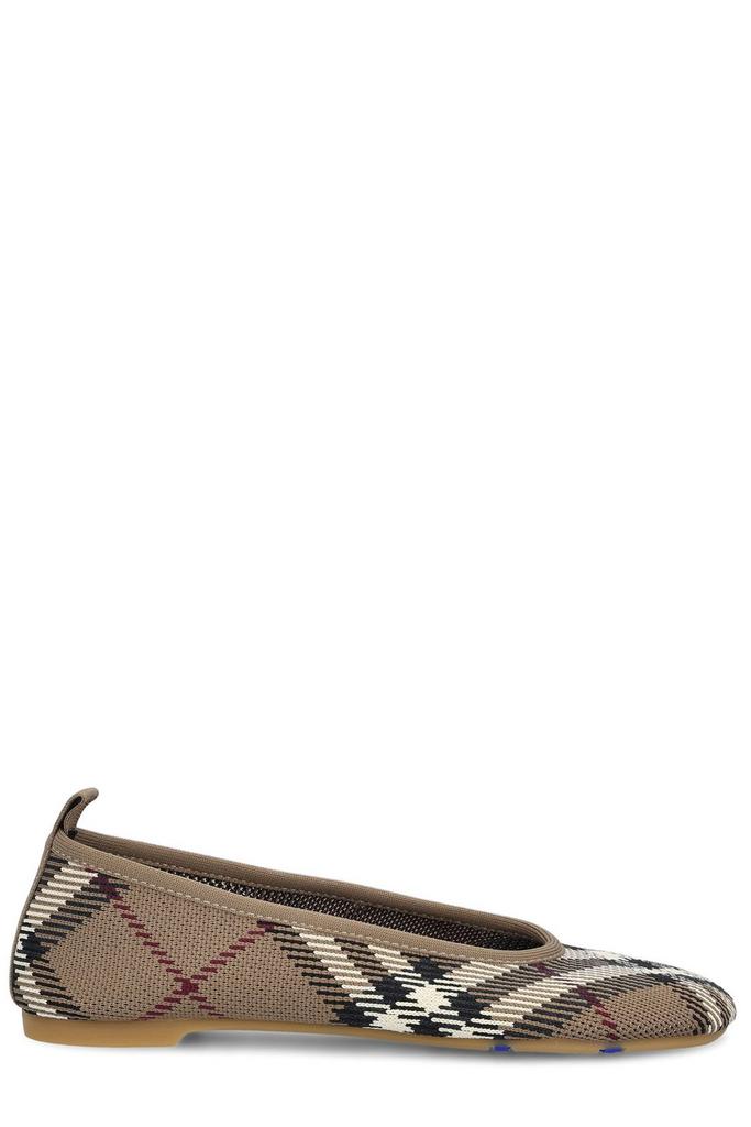 Burberry Burberry Checked Slip-On Flat Shoes