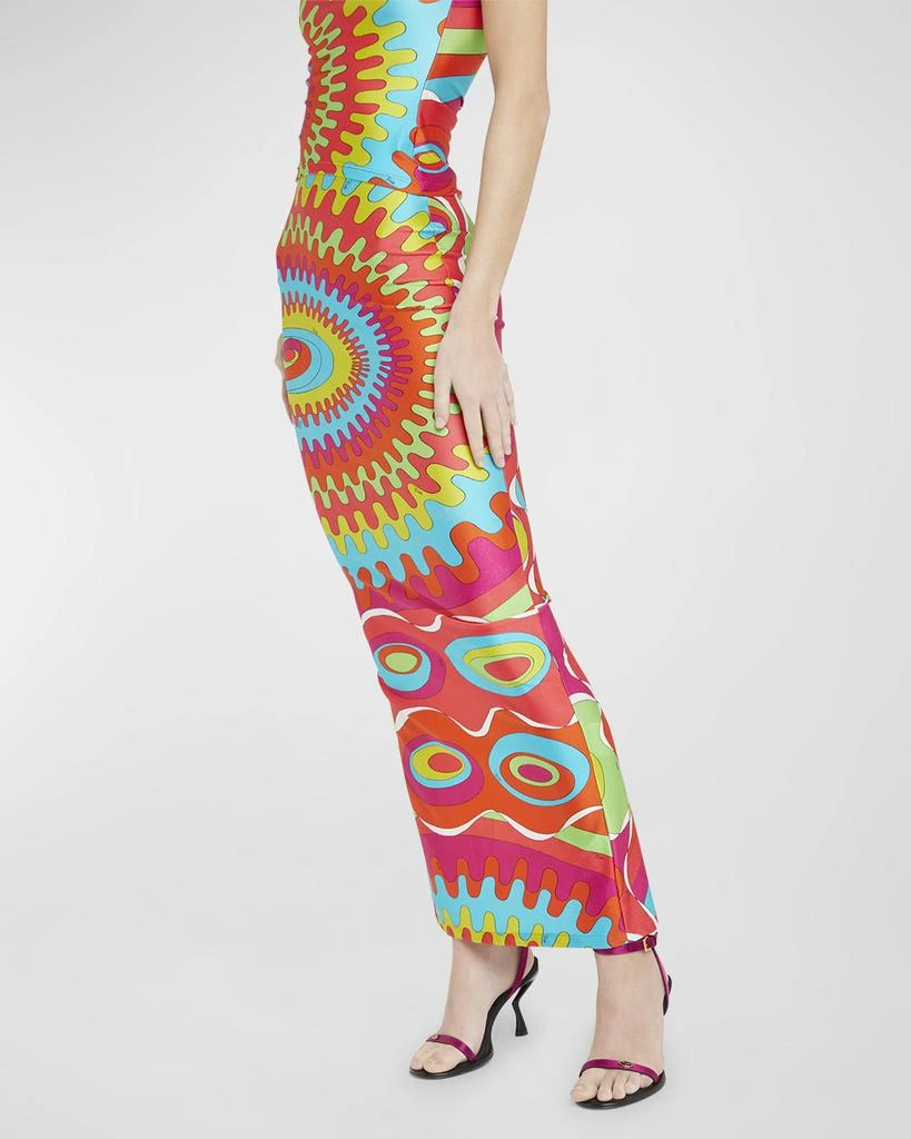 EMILIO PUCCI Abstract-Print Zip-Hem Maxi Skirt 7