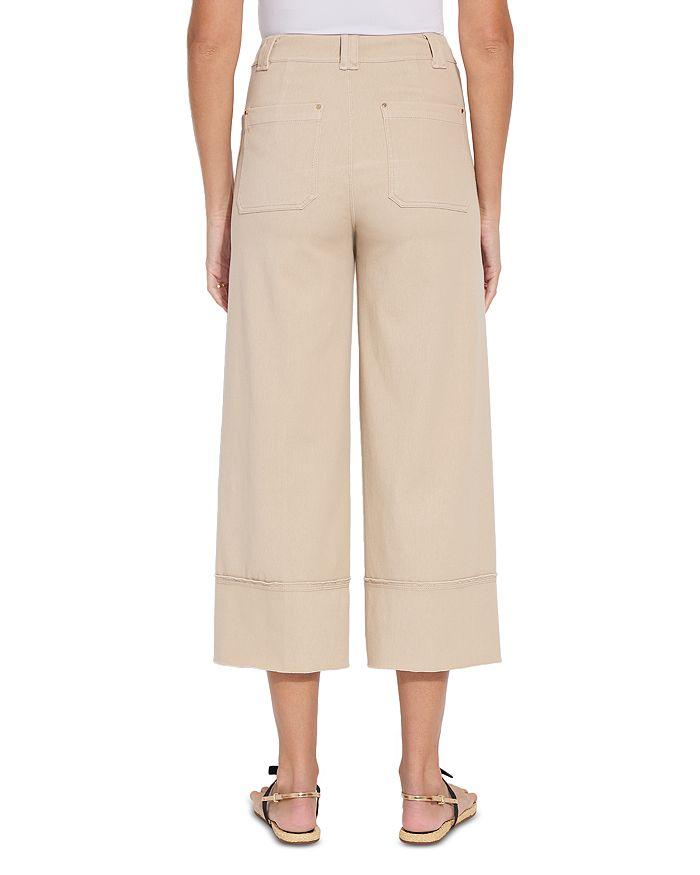 Lyssé Analia Wide Leg Denim Jeans in Linen Beige