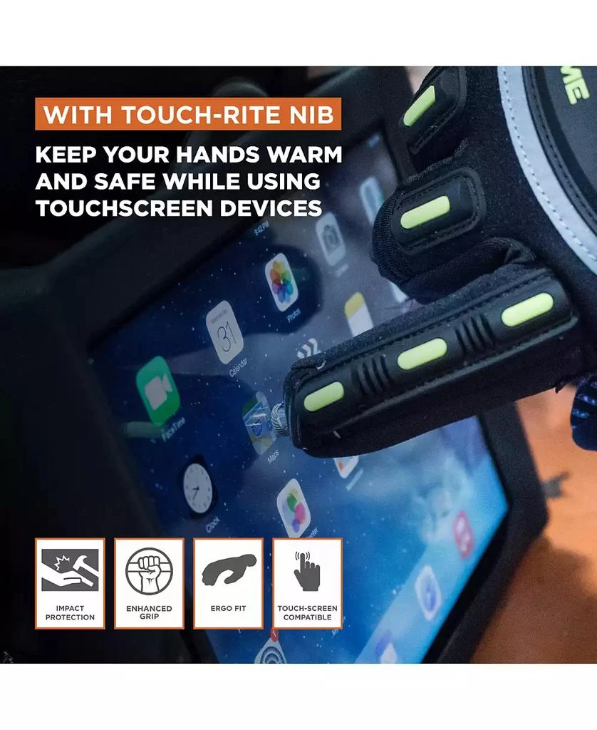 RefrigiWear Men's Extreme Freezer Gloves with Touch-Rite Nib - Insulated, Impact Protection, Touchscreen Compatible Work Gloves for -30°F 4