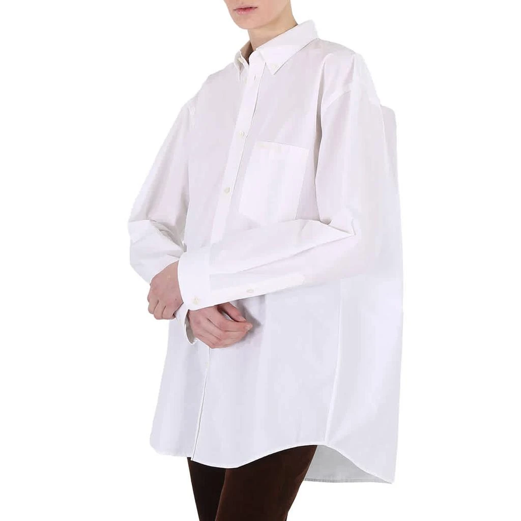 Balenciaga White Button-Down Large Fit Cotton Shirt 2