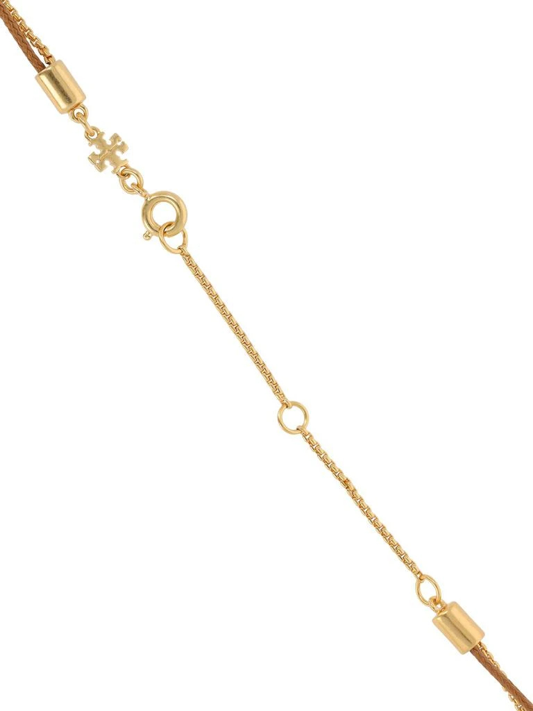TORY BURCH Kira Double Cord Chain Necklace W/ Pearl 2