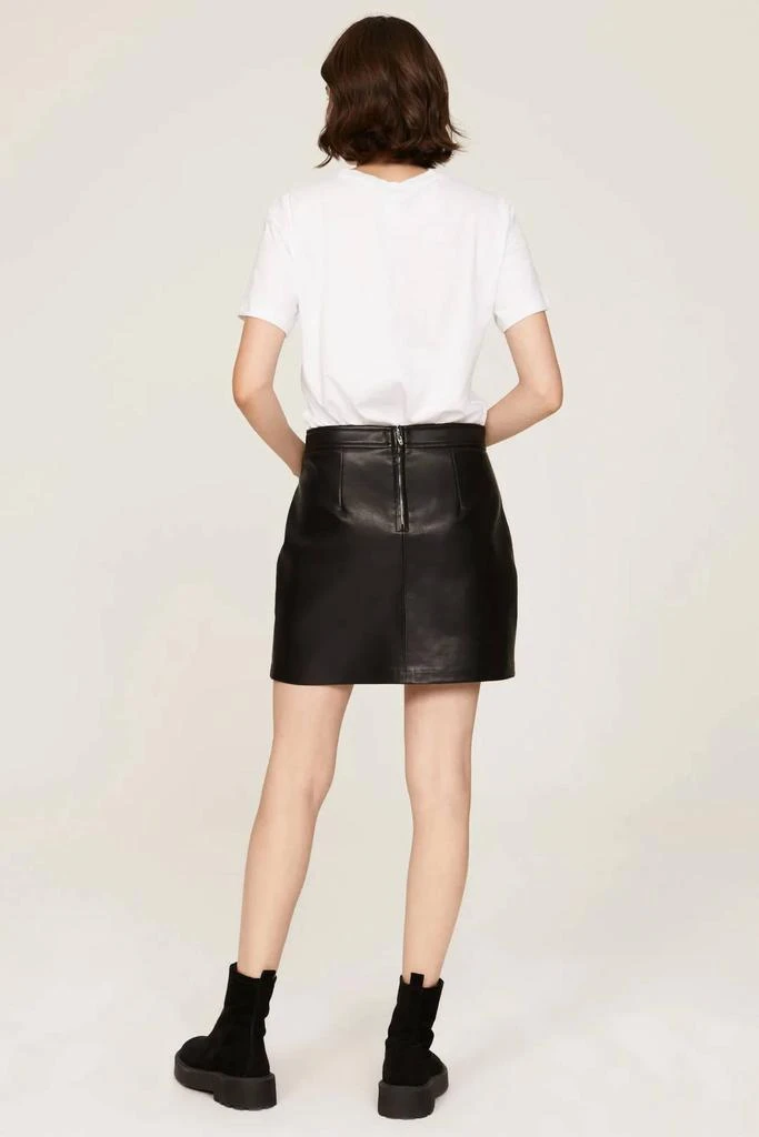 Shop Blanknyc Black faux leather spend the night mini skirt on