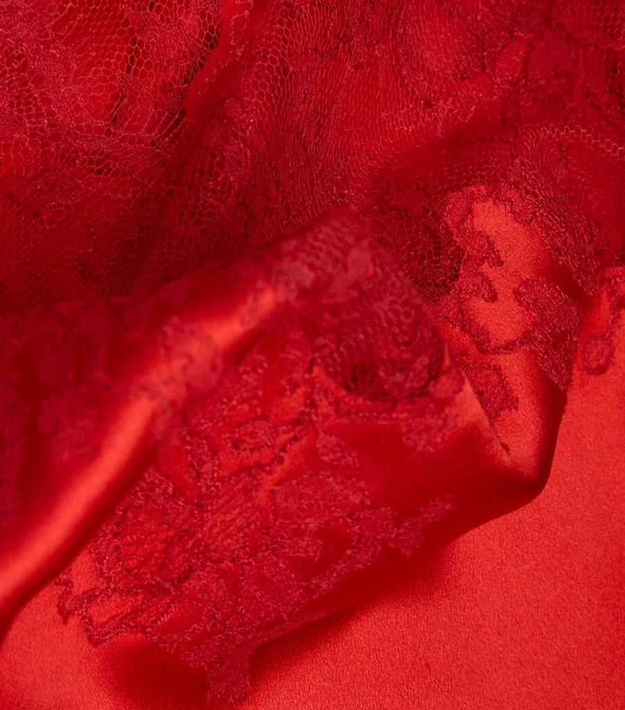 Carine Gilson Silk-Lace Slip Dress 4