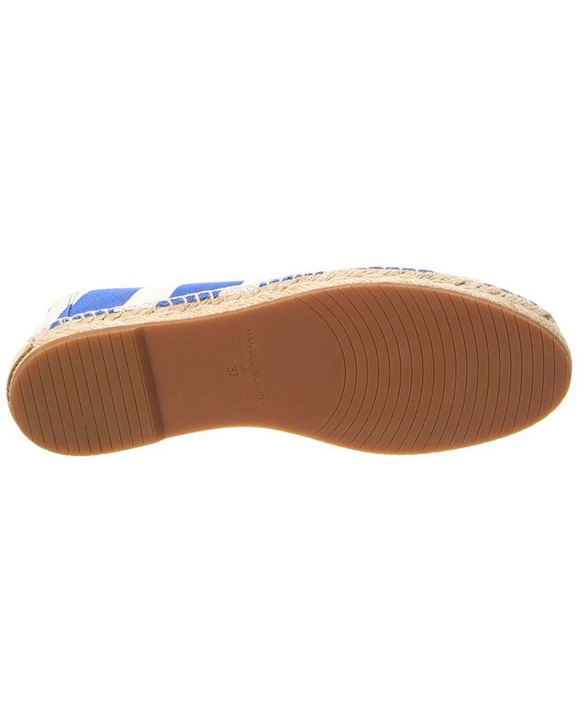 Manolo Blahnik Sombrille Canvas Espadrille 4