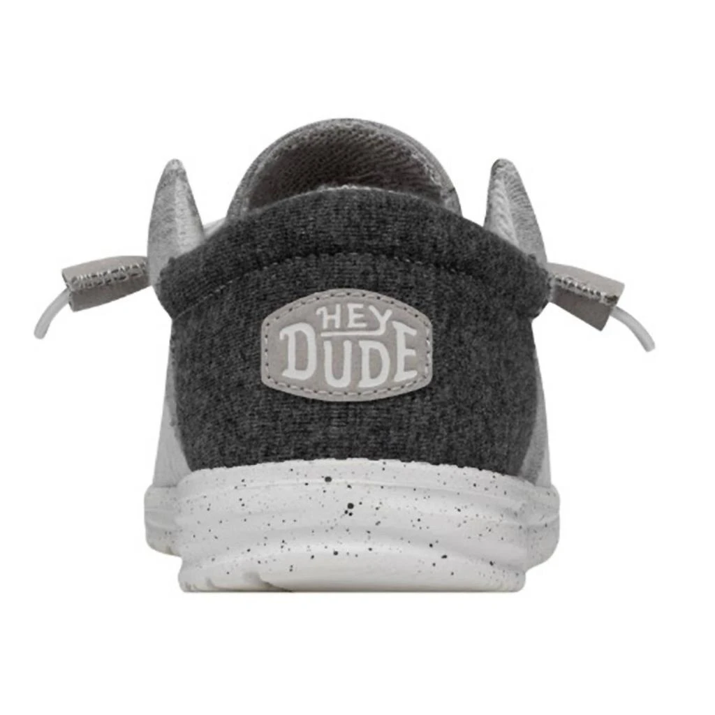 Hey Dude Men's Wally Tri Varsity Sneaker In Grey 4
