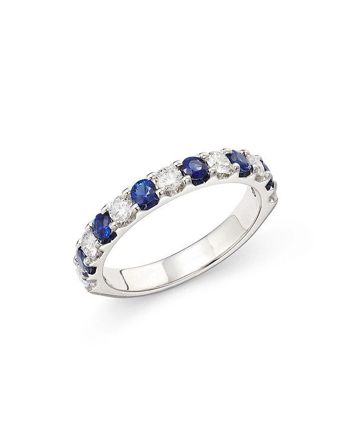 Bloomingdale
s Sapphire 
Diamond Eternity Band in 14K White Gold