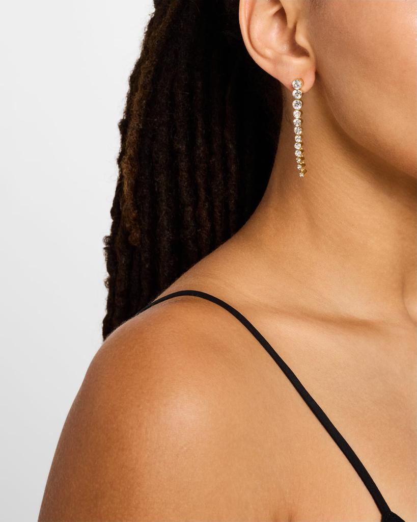 BAUBLEBAR Crystal Linear Drop Earrings