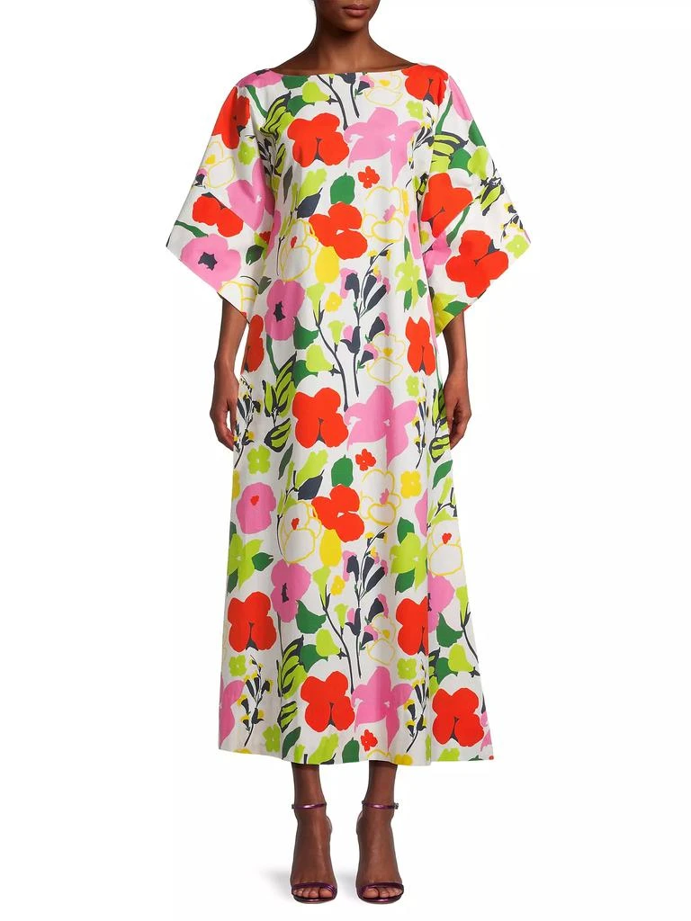 Frances Valentine Spinnaker Cotton Floral Maxi Dress 3