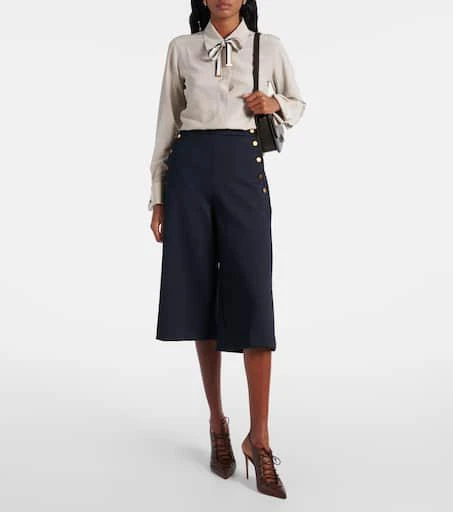 Max Mara Apollo bow-detail silk crêpe blouse 2