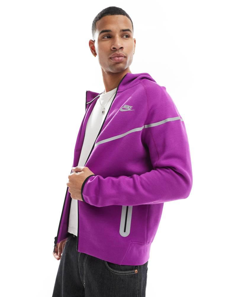 Purple nike fleece hoodie on sale