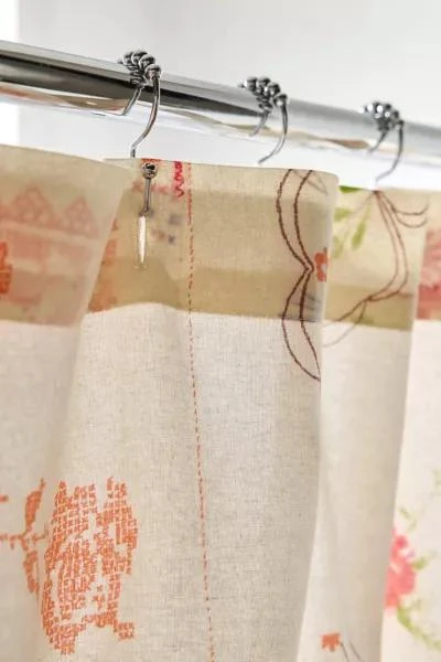 Urban Outfitters Irene Hanky Patterned Shower Curtain 3
