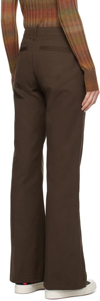 Re/Done Brown Flared Trousers 3