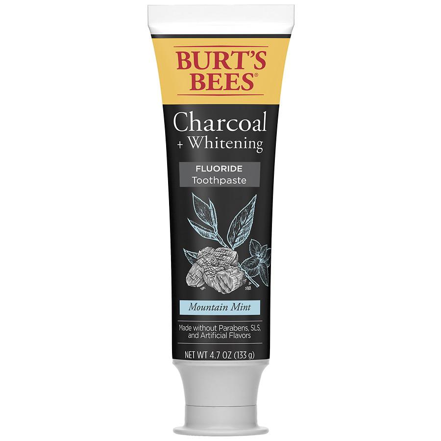 Burt's Bees Charcoal with Fluoride Toothpaste Mountain Mint