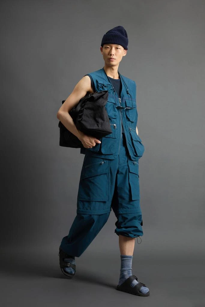 Woolrich Fishing Vest in Cotton- and Nylon-Blend Olmetex Ripstop by Todd Snyder - Unisex - Blue 5