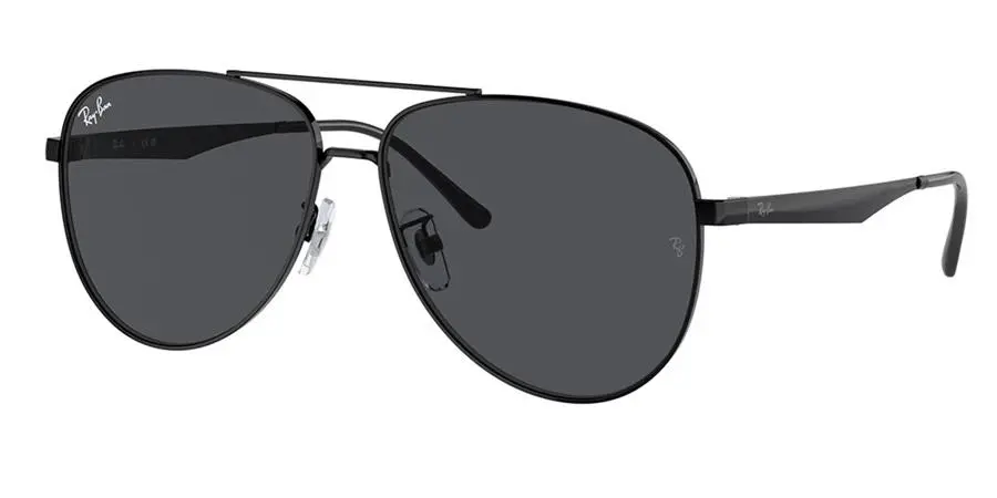 Ray-Ban Dark Grey Pilot Unisex Sunglasses RB3712D 002/87 62