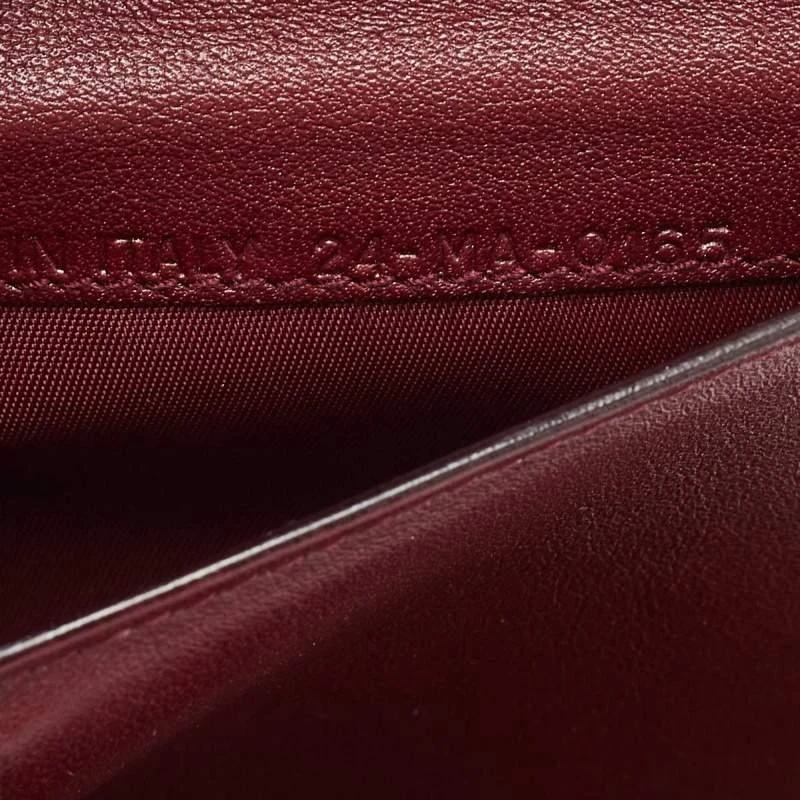 Dior Dior Burgundy/Dark Blue Leather Diorissimo Envelope Wallet 11