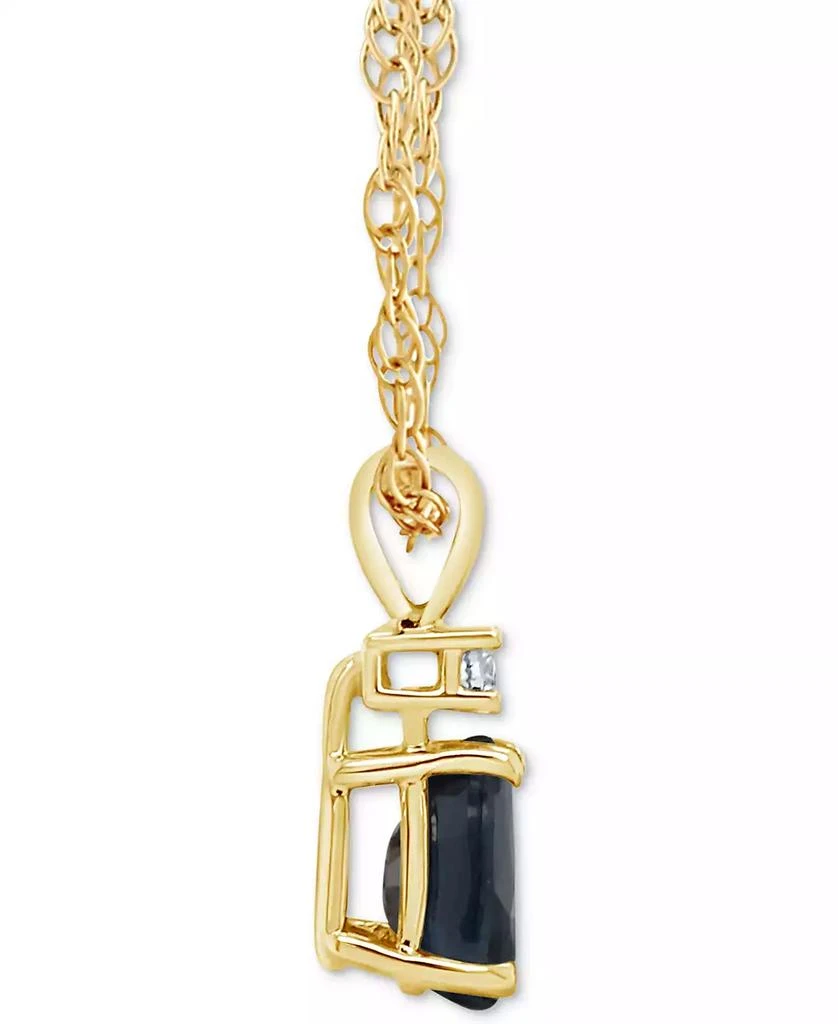 Macy's Sapphire (1/2 ct. t.w.) & Diamond Accent 18" Pendant Necklace in 14k Gold (Also in Ruby & Emerald) 4