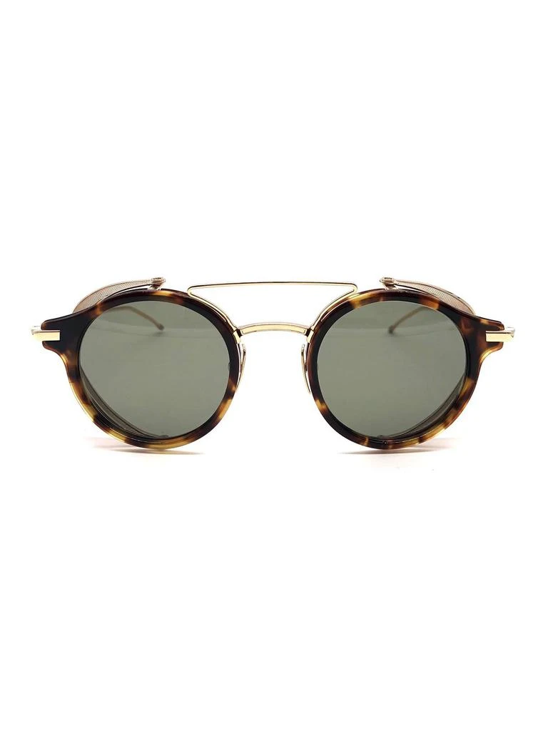 Unisex Oval Sunglasses TB109 CTGLDNVY Gold/Black 53mm – On  display picture 3