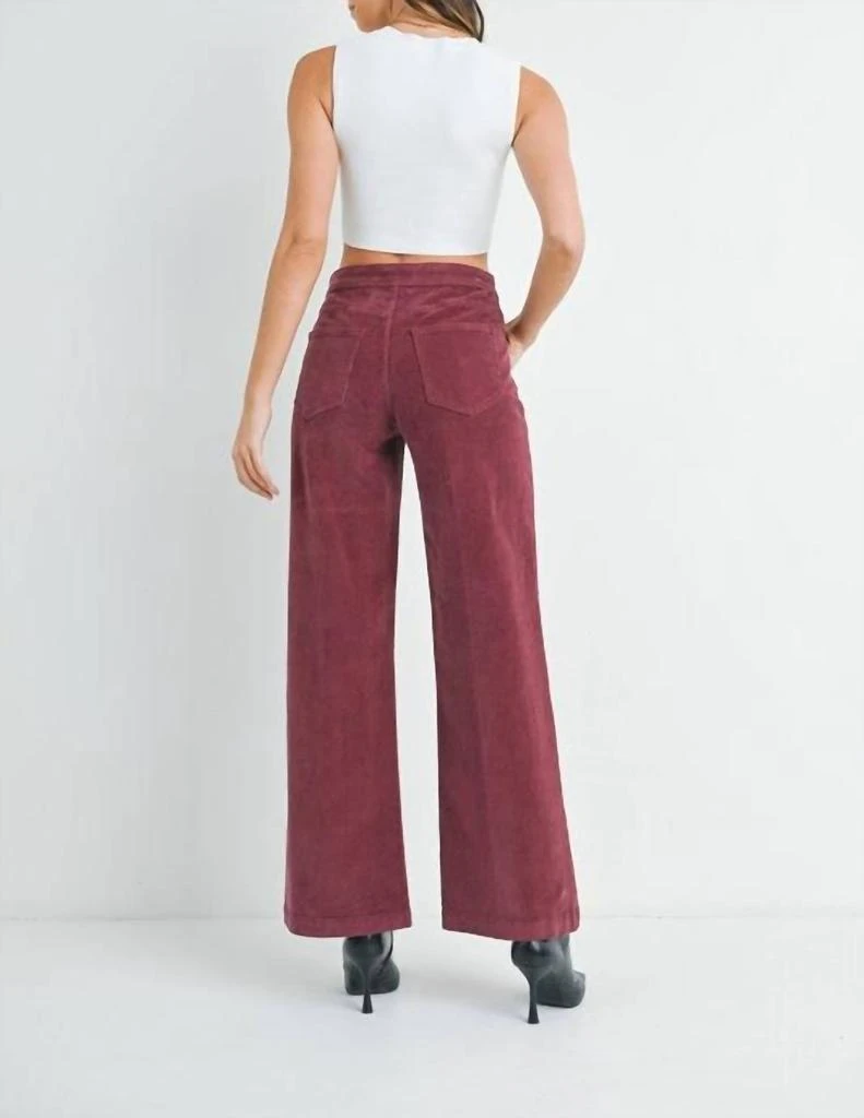 JBD. Jbd. - High Rise Corduroy Wide Leg Pants 2
