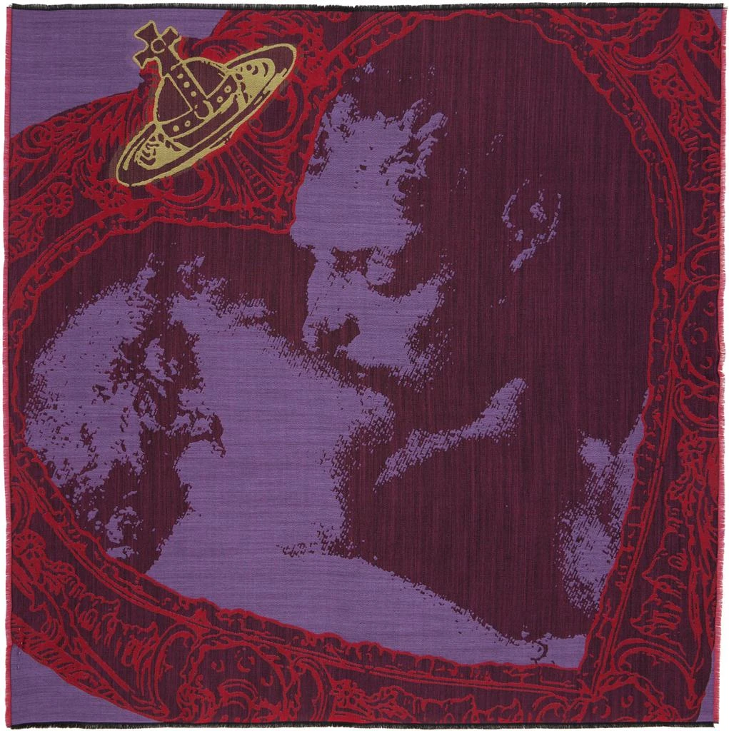 Vivienne Westwood Purple Kiss Square Scarf 1