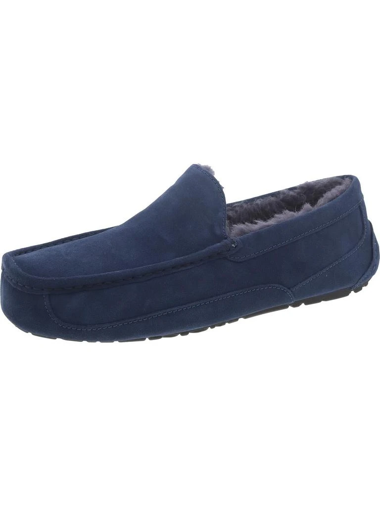 UGG Ascot Mens Suede Shearling Moccasin Slippers 10