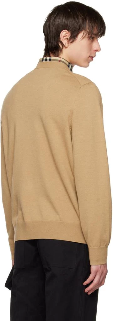 Burberry Tan Embroidered Sweater 3