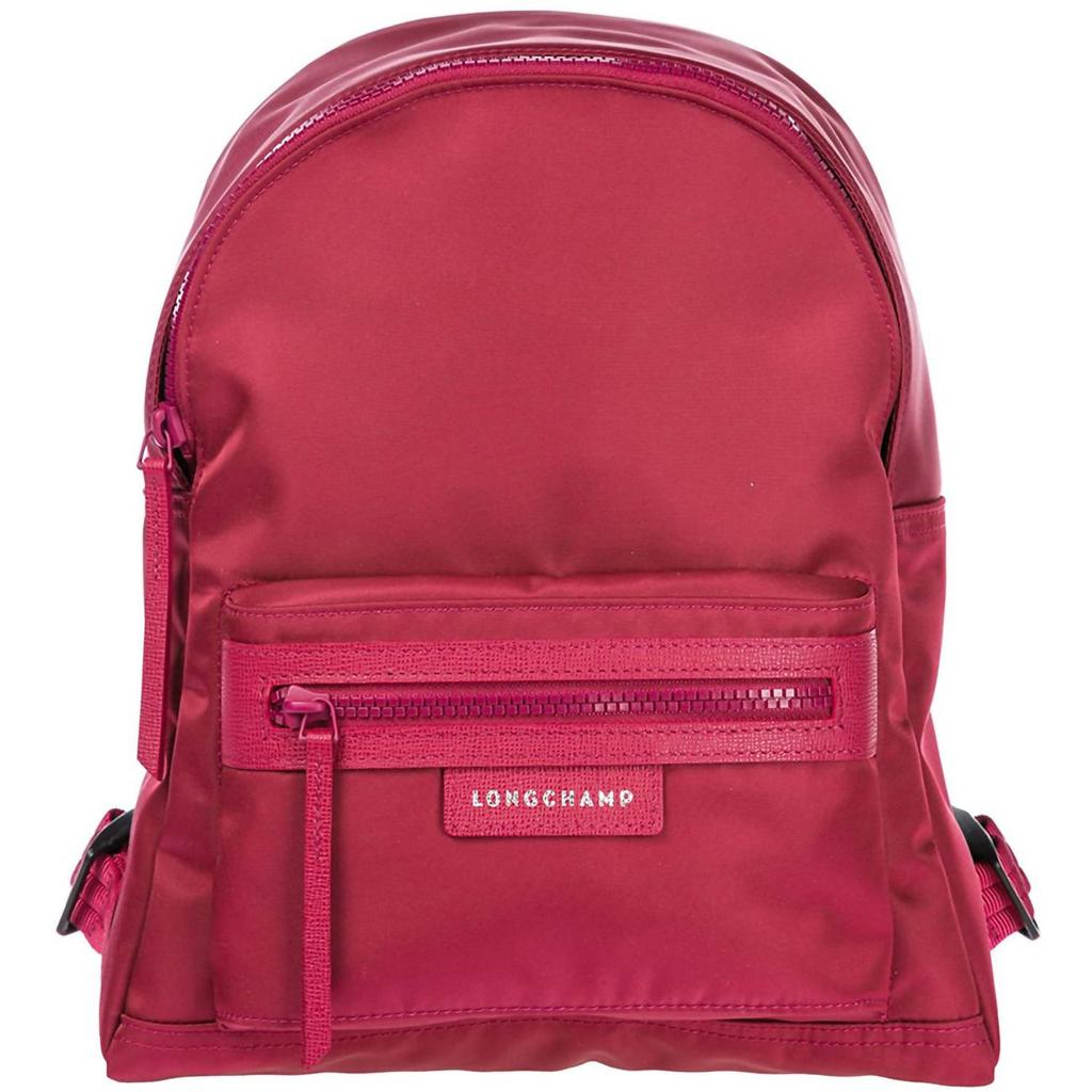 Longchamp Women'S Rucksack Leather Trim Travel Backpack in Fuchsia